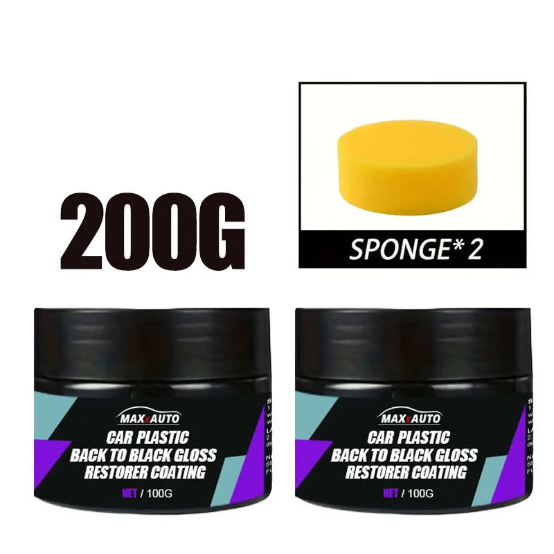 Car Plastic Restorer Back To Black Gloss Auto Interior Leather & Panel Renewal Wax Coating Agent Auto Polish And Repair Coating