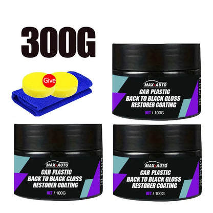 Car Plastic Restorer Back To Black Gloss Auto Interior Leather & Panel Renewal Wax Coating Agent Auto Polish And Repair Coating